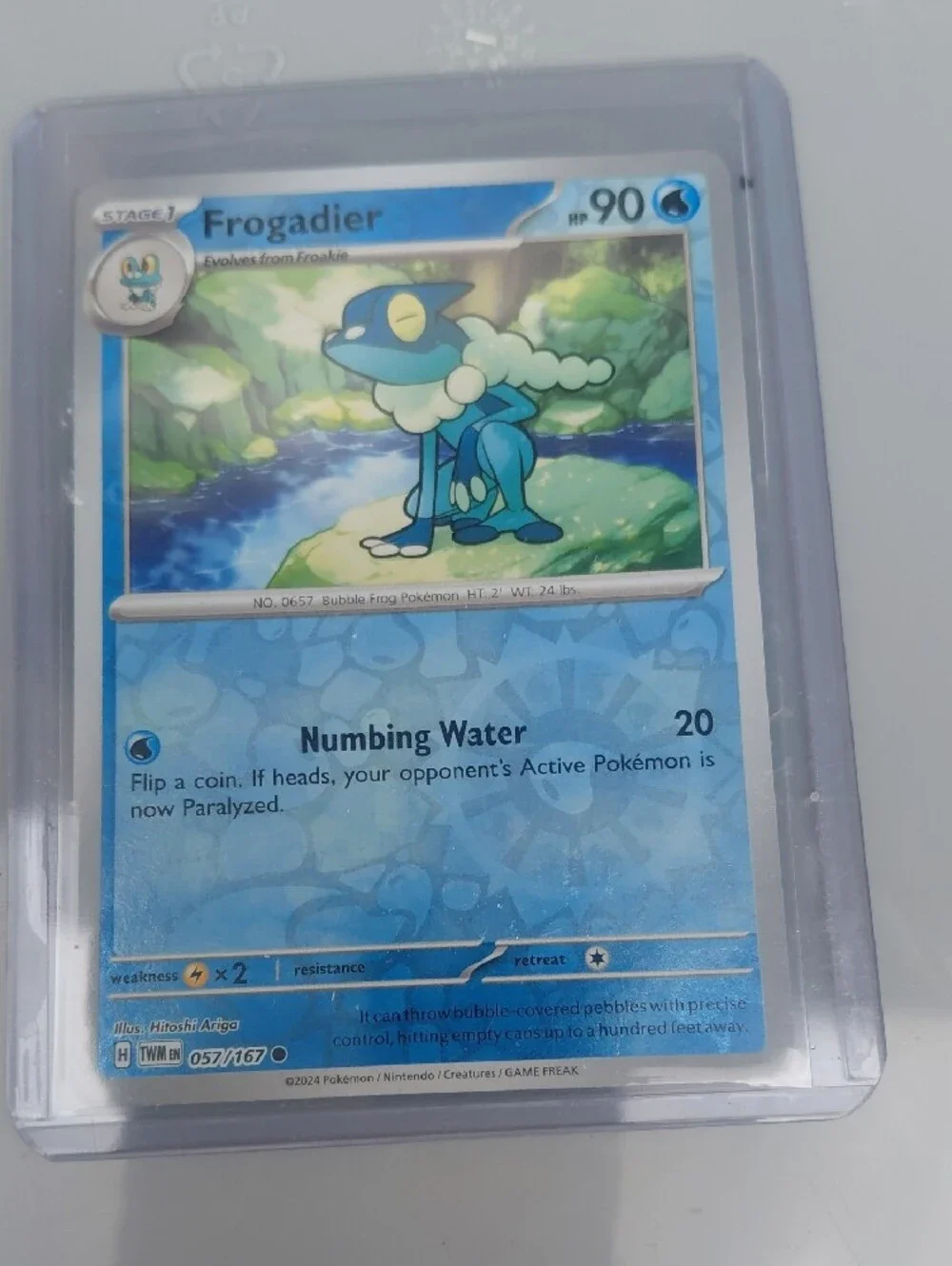 Carmine Trainer Supporter Card - Silver/Gray With 2 More One V